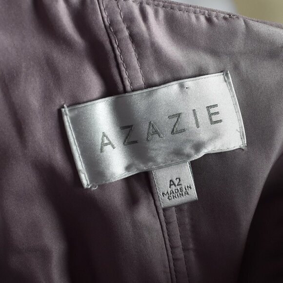 Azazie Claudia DUSK Pleated Chiffon Long Dress 2 - Picture 8 of 8